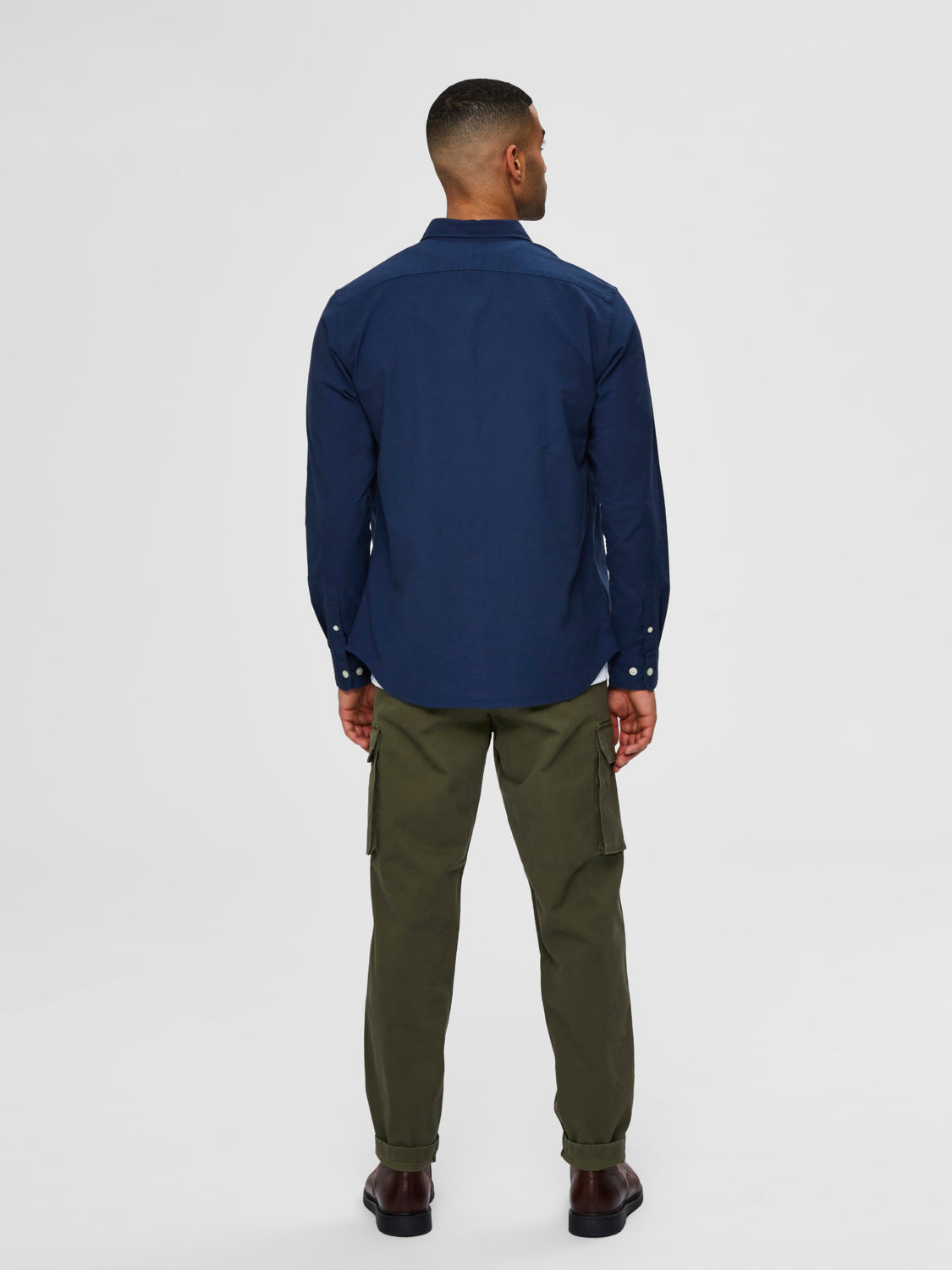 SLHREGRICK-OX Shirts - moonlit ocean